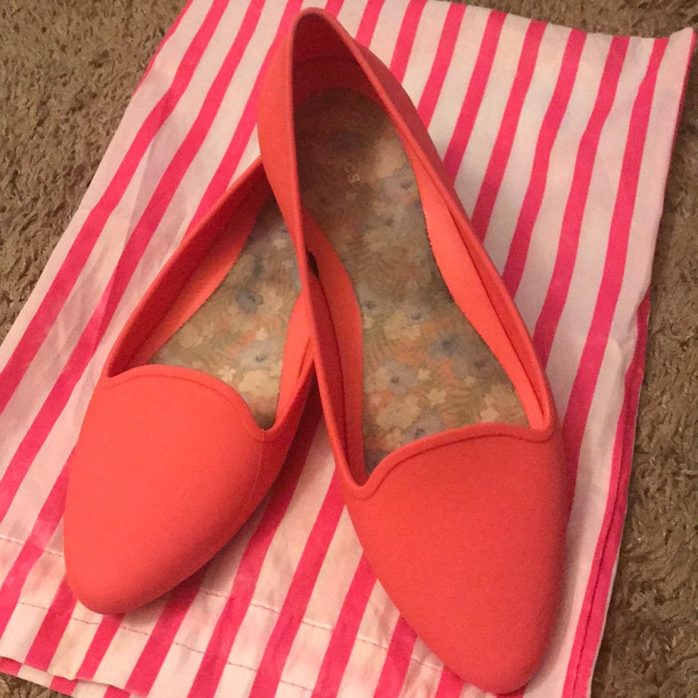 Pink Croc Flats